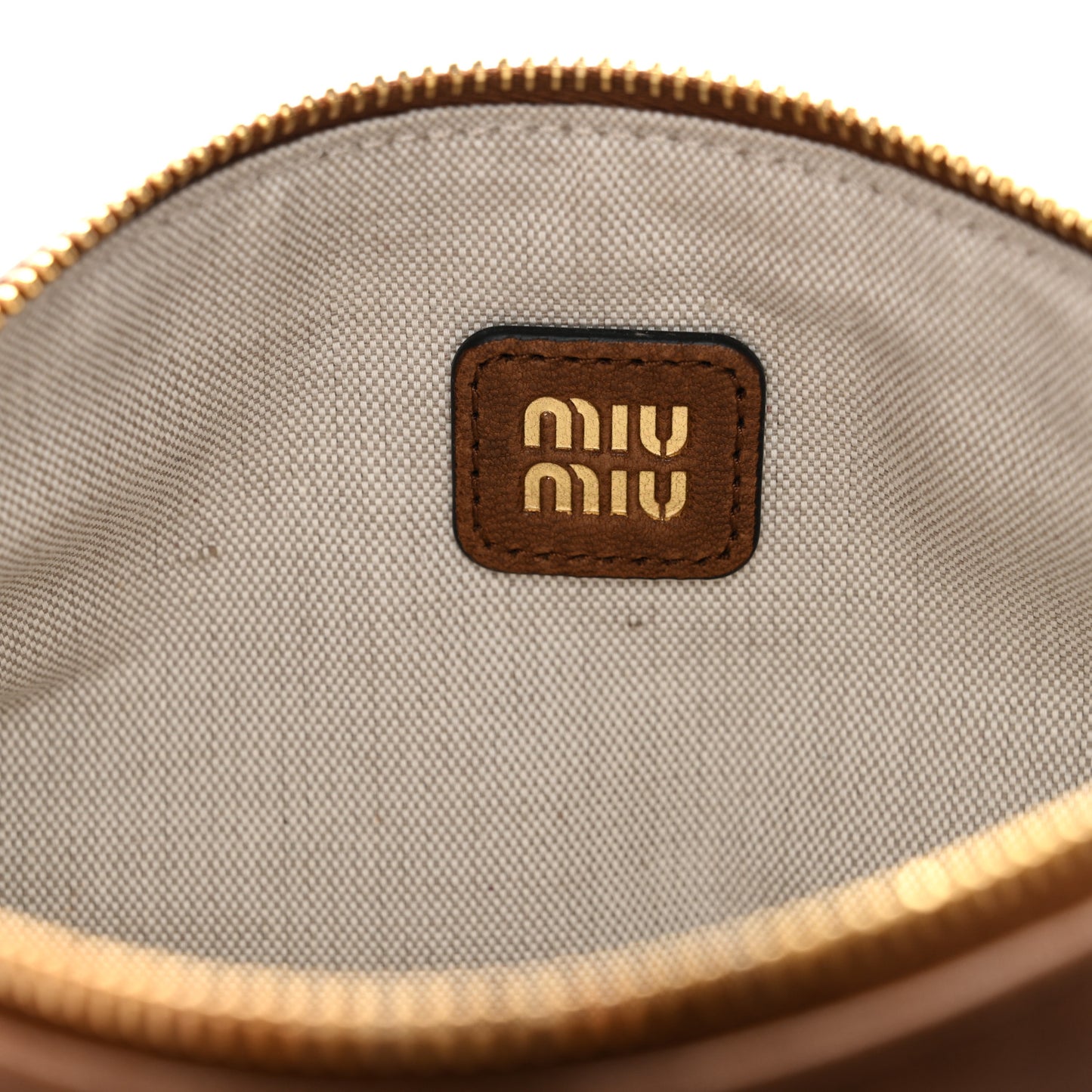 Nappa Aviator Mini Pouch Oak
