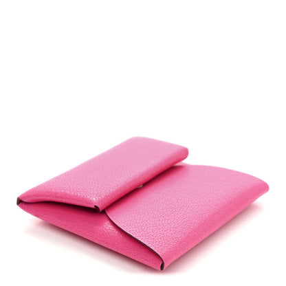 Hermes Chevre Chamkila Bastia Coin Purse Rose Pop 4 of 8