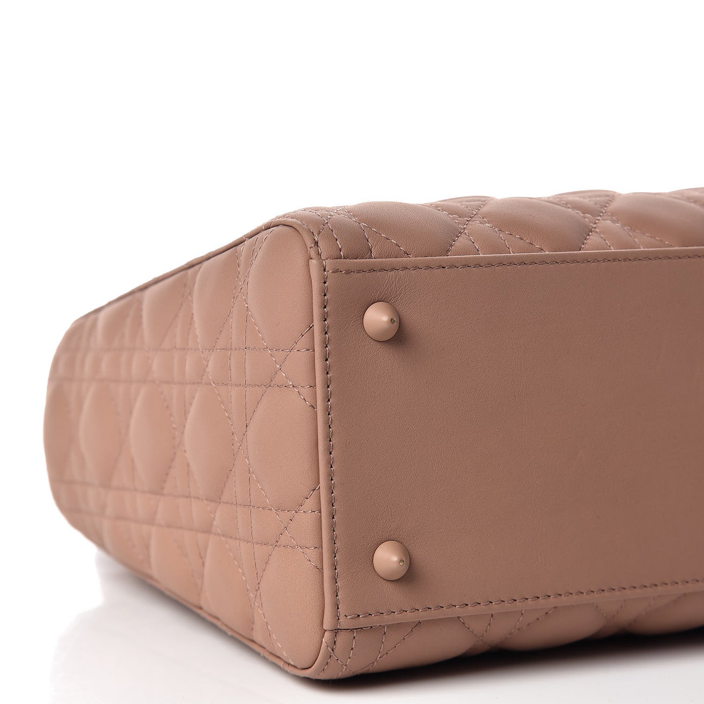 Ultra Matte Calfskin Cannage Medium Lady Dior Beige