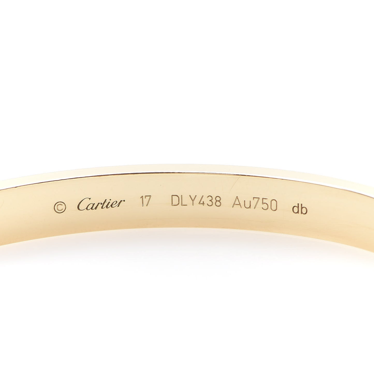 18K Yellow Gold LOVE Bracelet 17