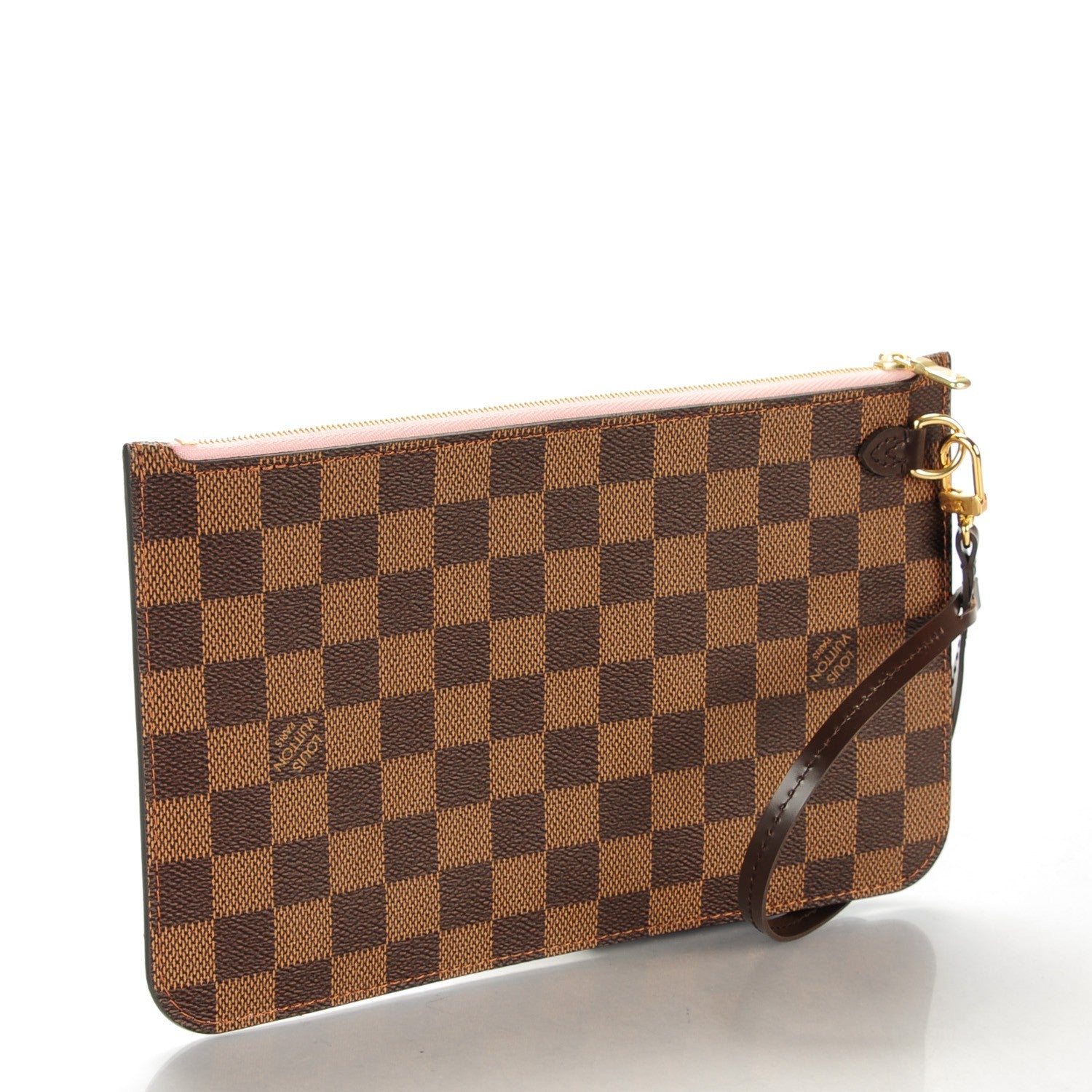 Louis Vuitton Damier Ebene Neverfull MM GM Pochette Rose Ballerine 3 of 7