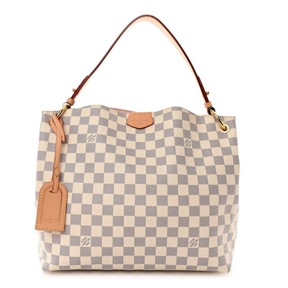 Louis Vuitton Damier Azur Graceful PM Rose Ballerine 1 of 9