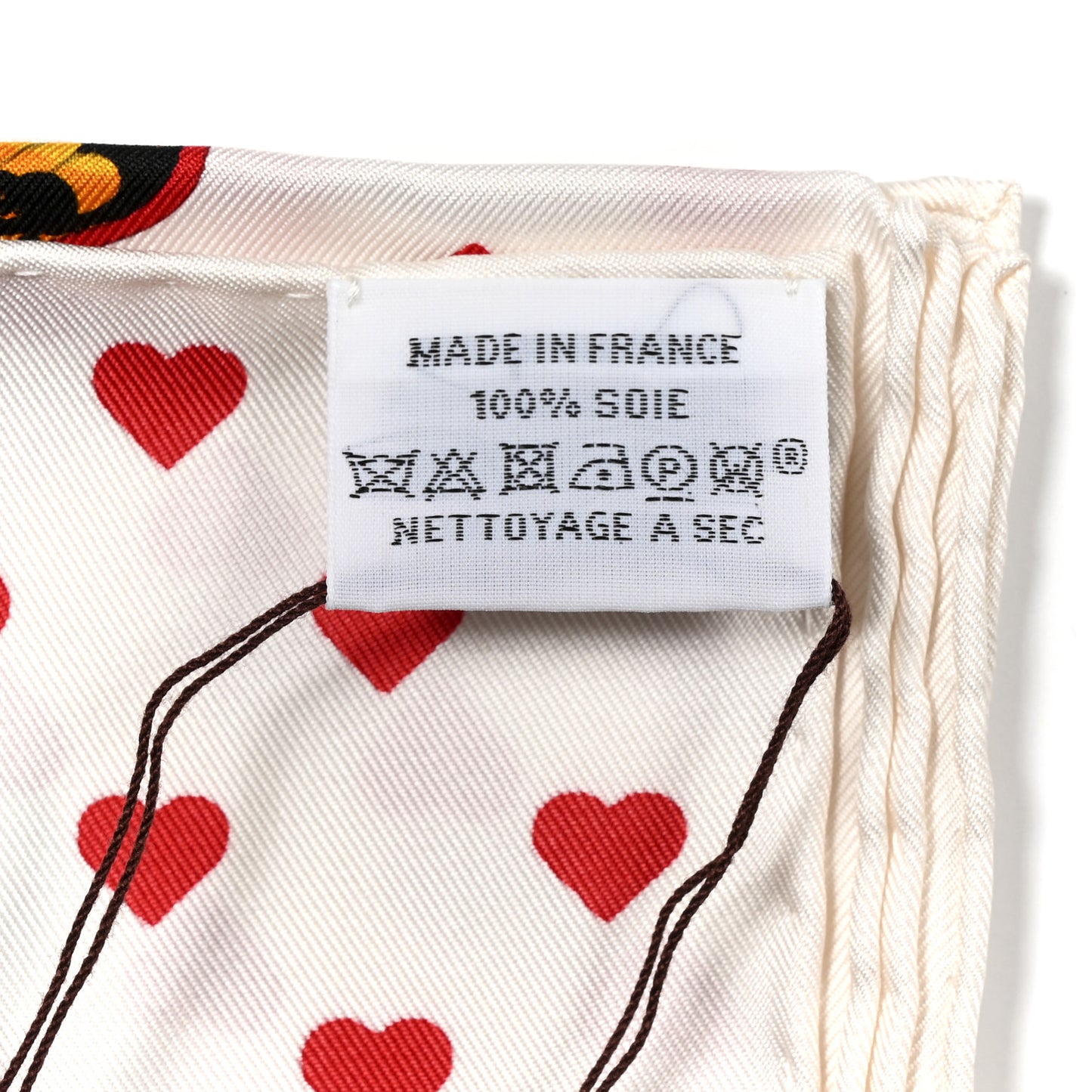Silk Jungle Love Scarf 90 White Rouge Vert