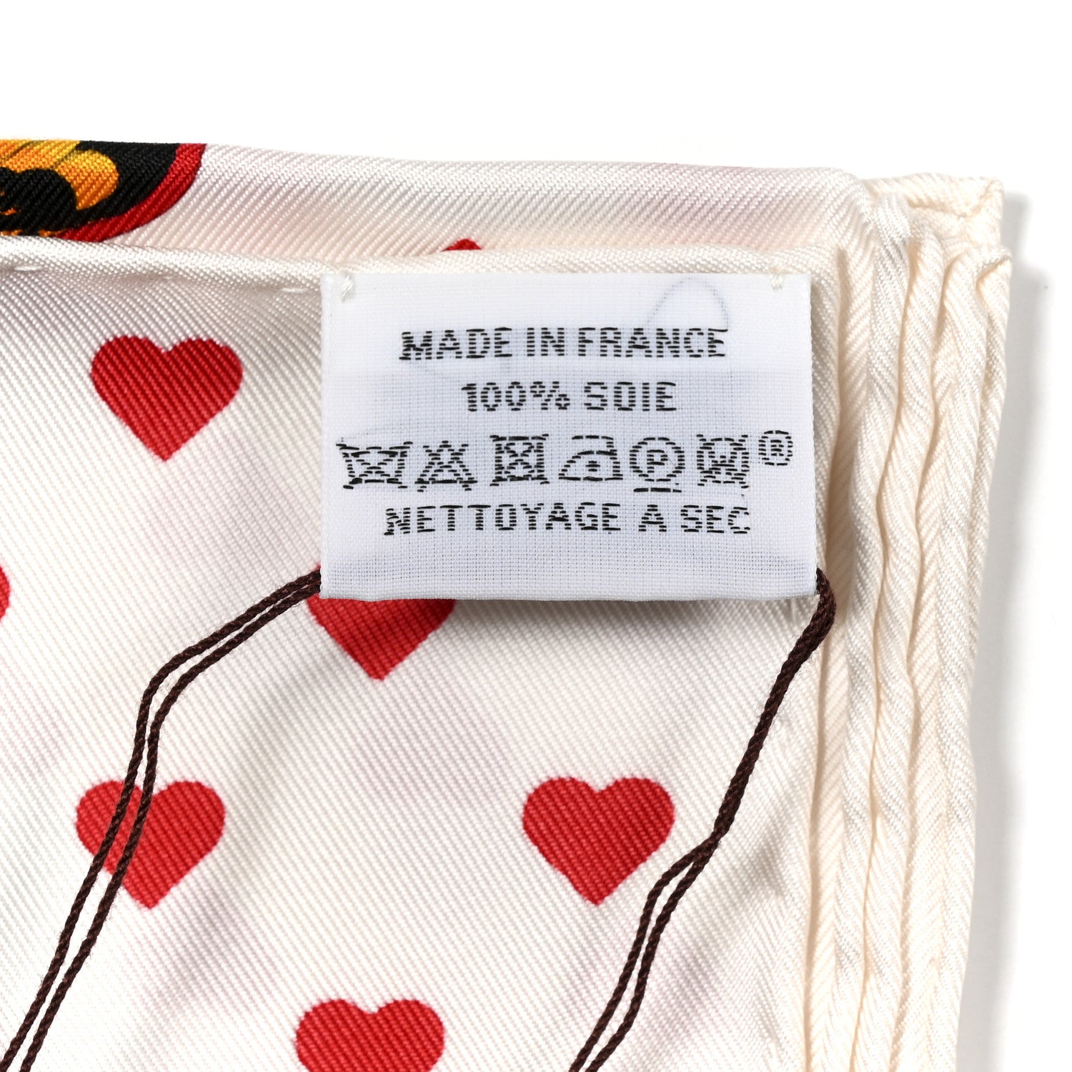 Hermes Silk Jungle Love Scarf 90 White Rouge Vert 2 of 3