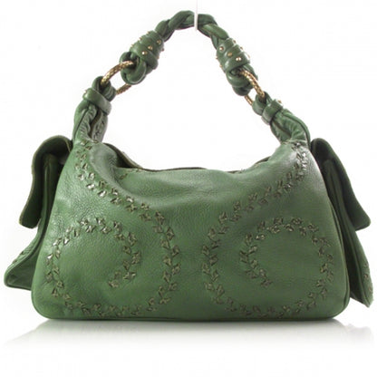 Bottega Veneta Cervo Python Cocker Hobo LTD ED Green 1 of 10