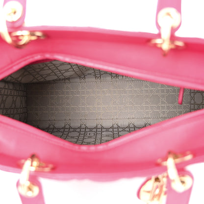 Christian Dior Lambskin Cannage Large Lady Dior Pink 5 of 10