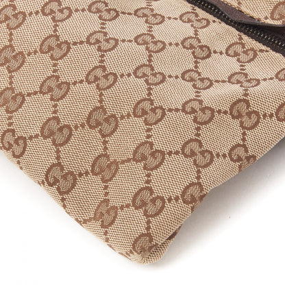 Gucci GG Monogram Double Pocket Belt Bag Dark Brown 5 of 10
