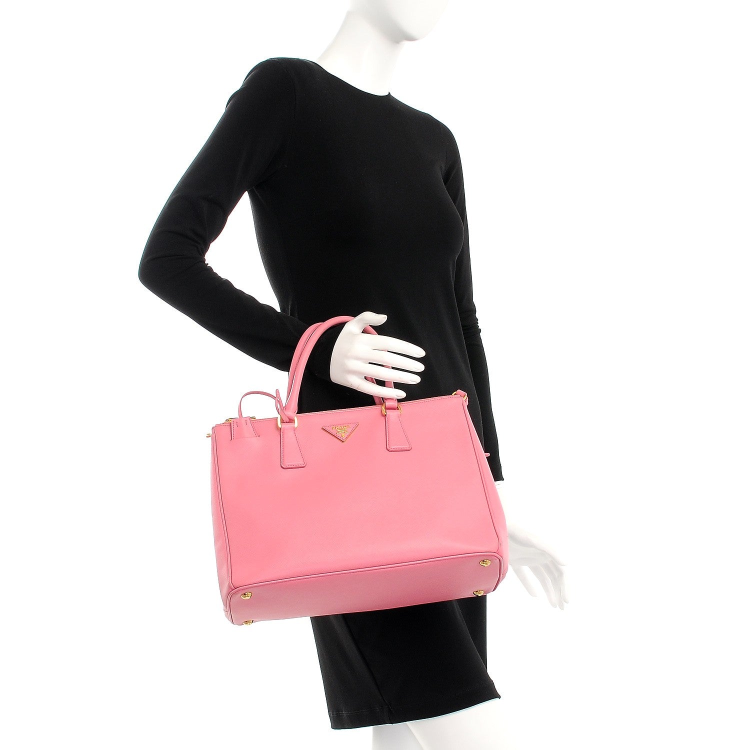 Prada Saffiano Medium Galleria Double Zip Tote Geranio 3 of 9