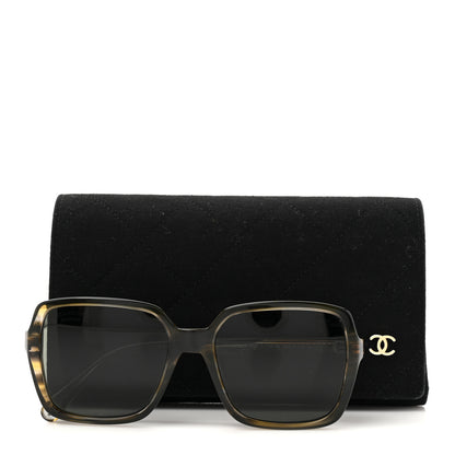 Chanel Acetate Square Sunglasses 5505 Brown 9 of 9