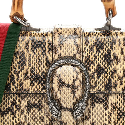 Gucci Snakeskin Bamboo Web Mini Dionysus Top Handle Bag 6 of 13
