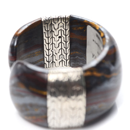 John Hardy Sterling Silver Tiger Iron Classic Chain Flex Kick Cuff Bracelet 4 of 4