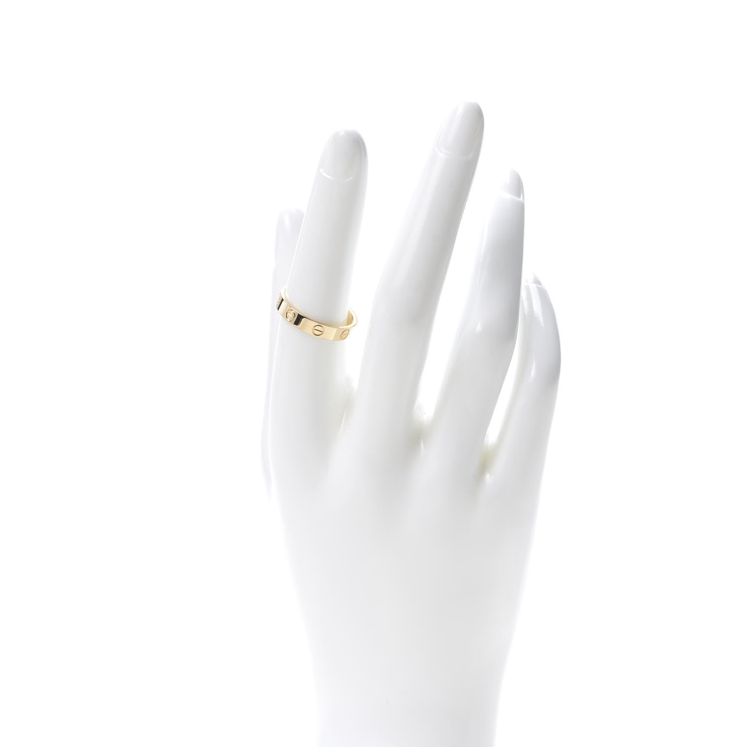 Cartier 18K Yellow Gold 3.5mm LOVE Wedding Band Ring 55 7.25 2 of 4