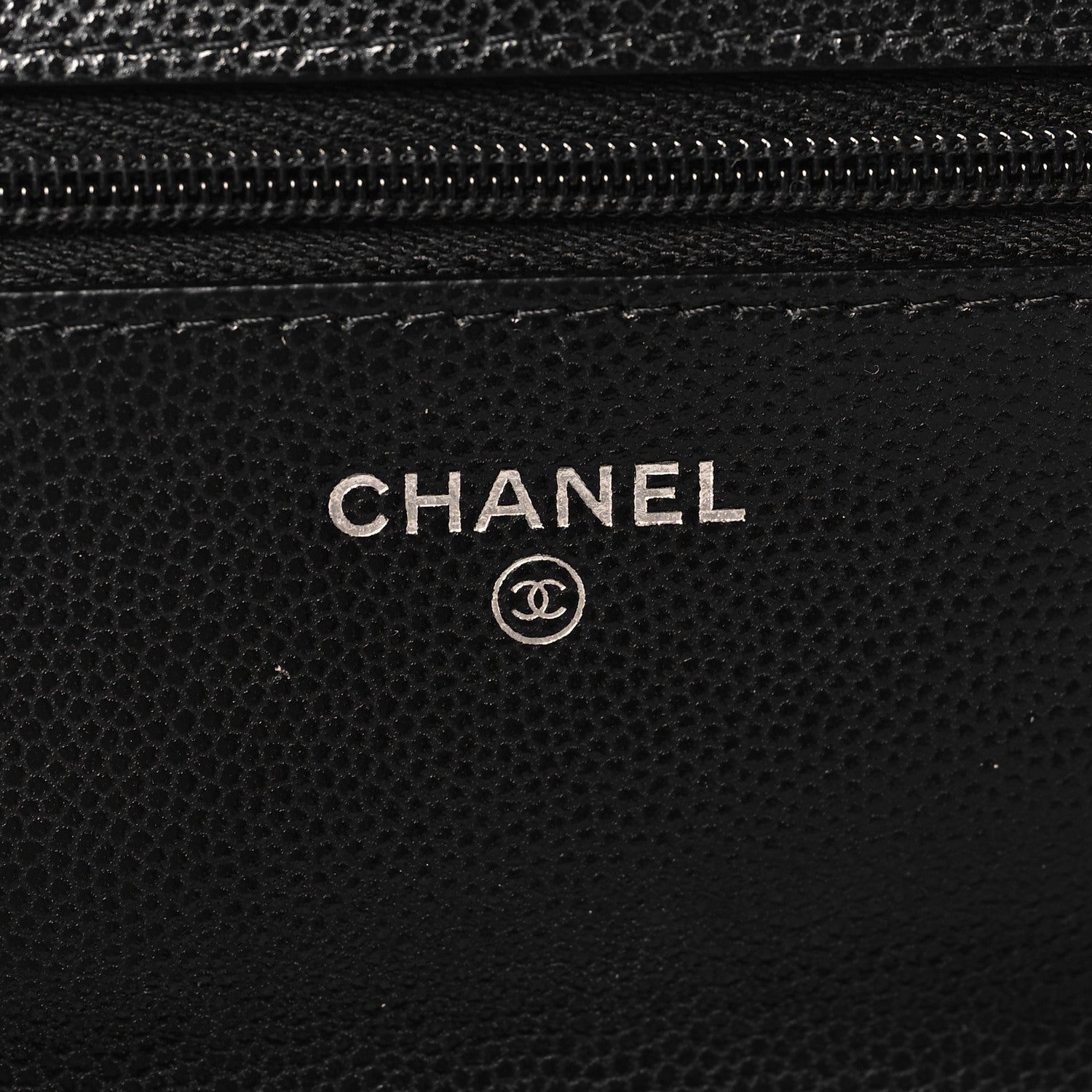 Chanel Caviar Quilted CC Logo Wallet on Chain WOC Black 7 of 12