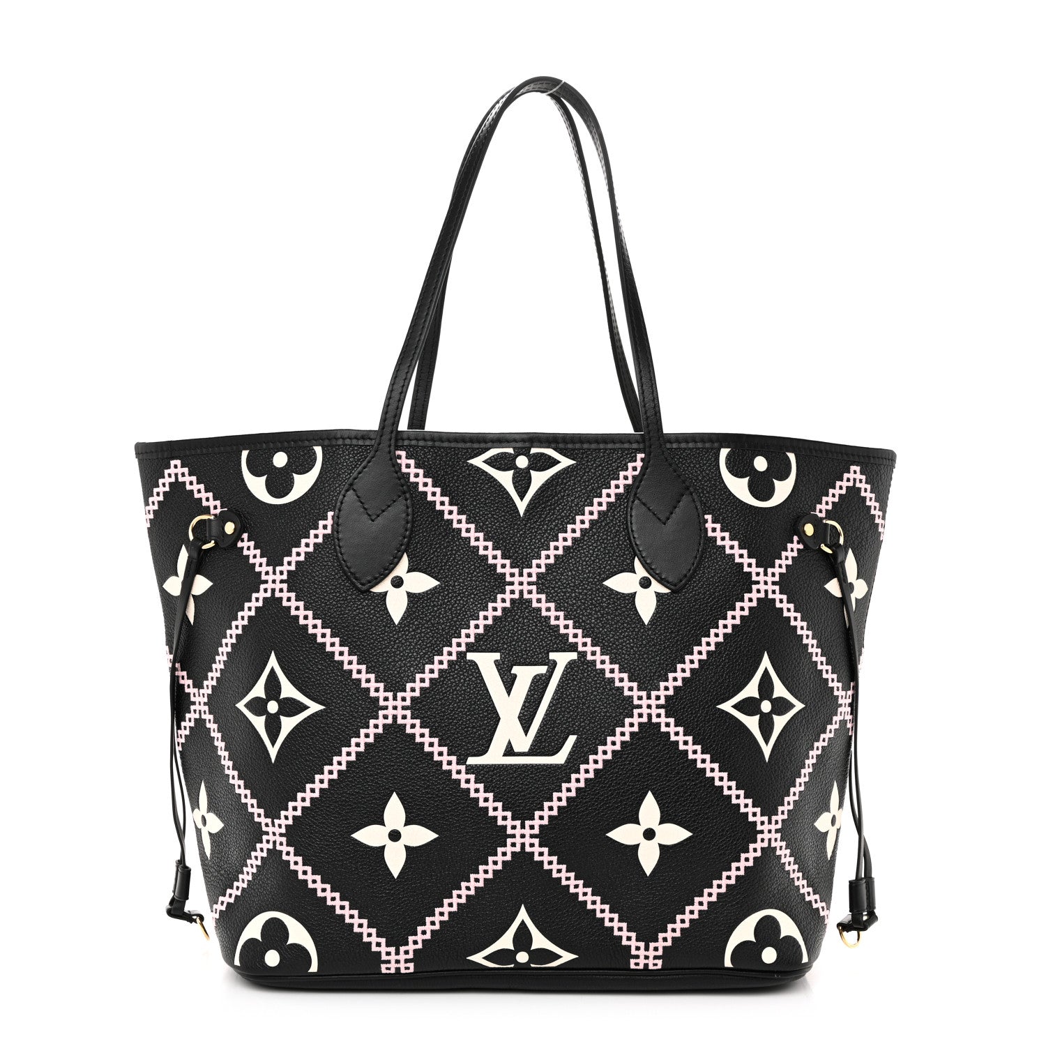 Louis Vuitton Empreinte Monogram Giant Broderies Neverfull MM Black 1 of 10