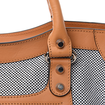 Balenciaga Calfskin Twill Perforated Classic Hardware City Tan 11 of 12
