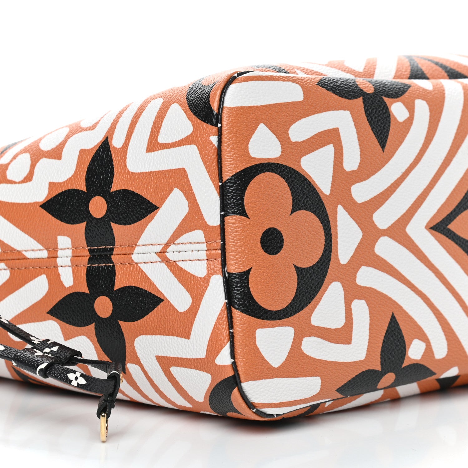 Louis Vuitton Monogram Giant Crafty Neverfull MM Creme Caramel 7 of 9