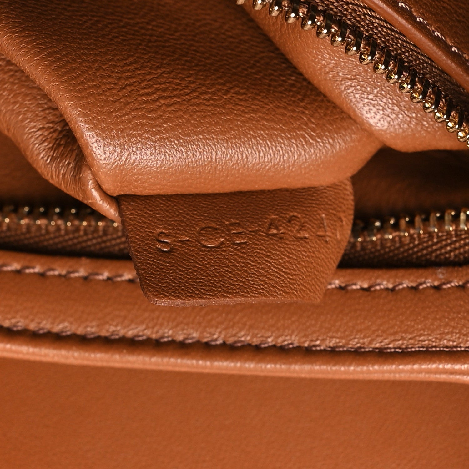 Celine Calfskin Triomphe Canvas Teen Triomphe Bag Tan 7 of 10