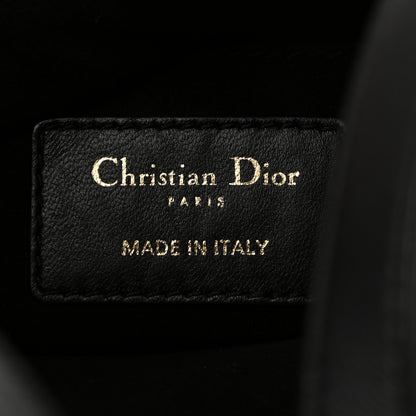 Christian Dior Lambskin Cannage Medium Dior Vibe Hobo Bag Black 7 of 12