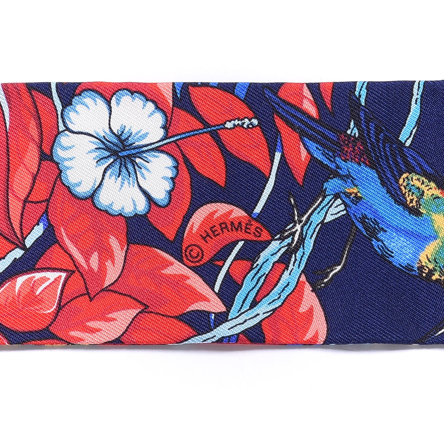 Silk Jungle Love Twilly Marine Rouge Brun