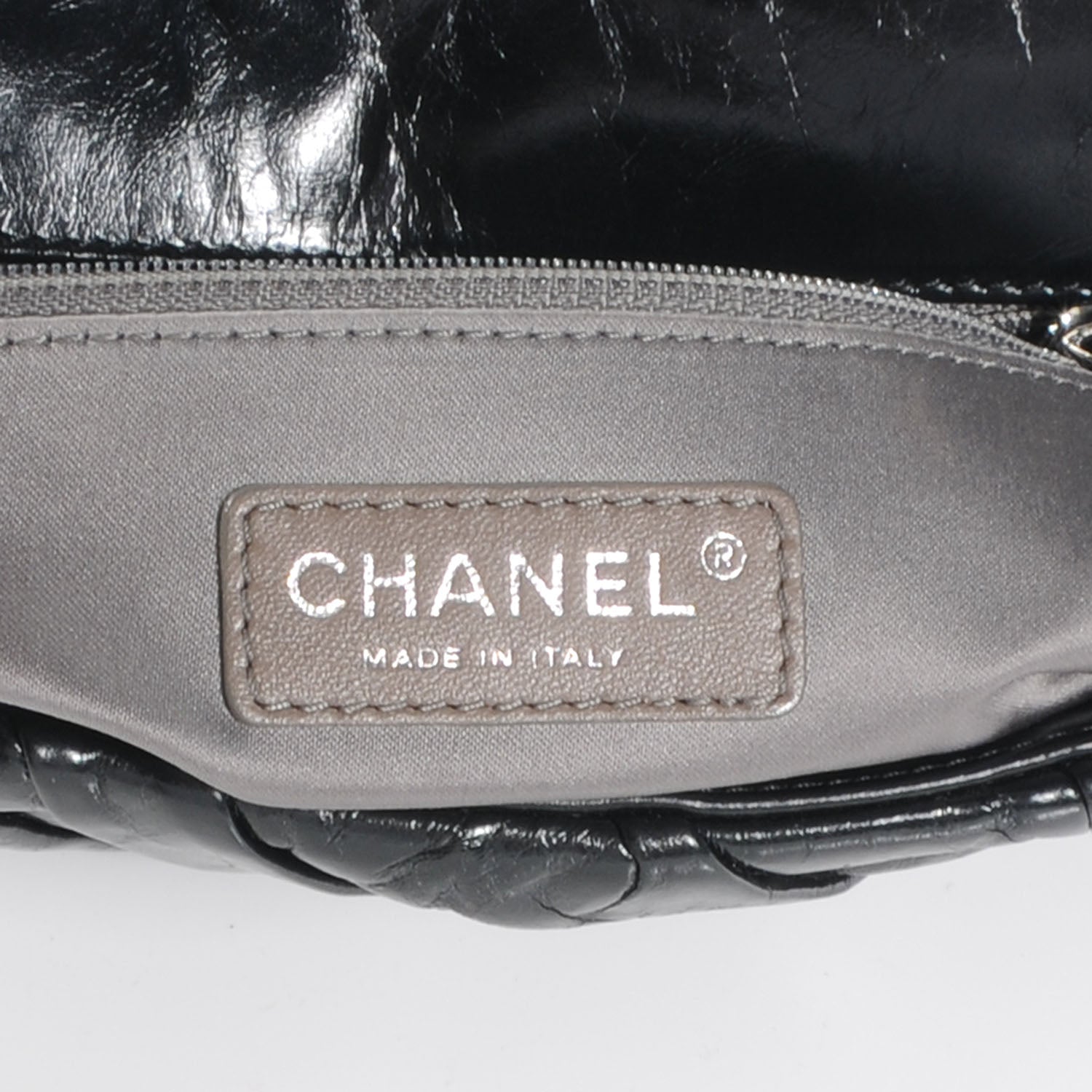 Chanel Glazed Calfskin Twisted Medium Flap Black 6 of 7