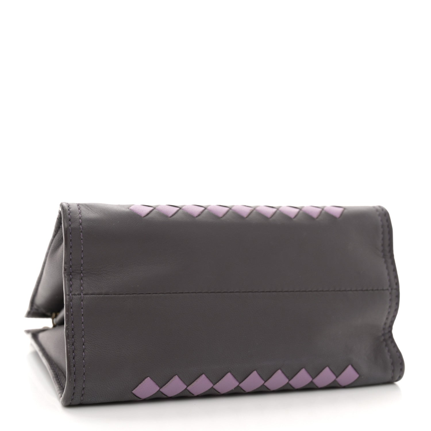 Bottega Veneta Nappa Intrecciato Chain Wallet Quetsche Wisteria 4 of 13