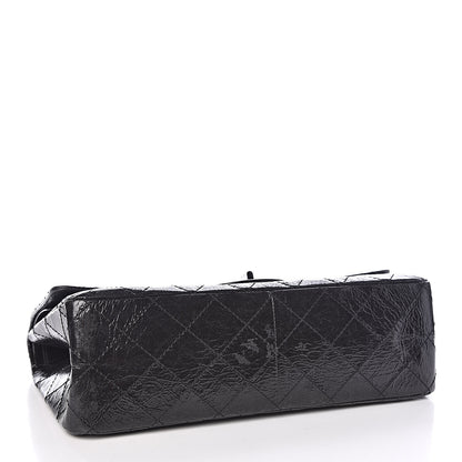 Chanel Glazed Aged Calfskin Quilted 2.55 Reissue 227 Flap So Black 4 of 9