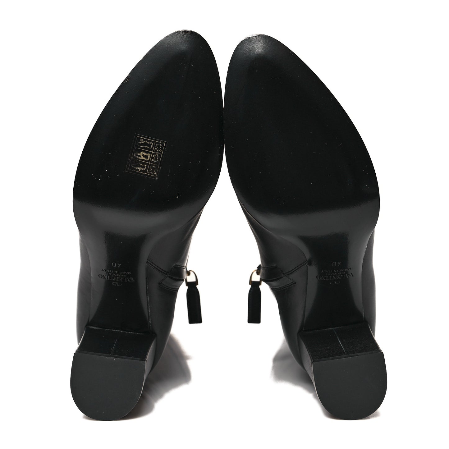 Calfskin Vlogo Knee High 85mm Boots 40 Black