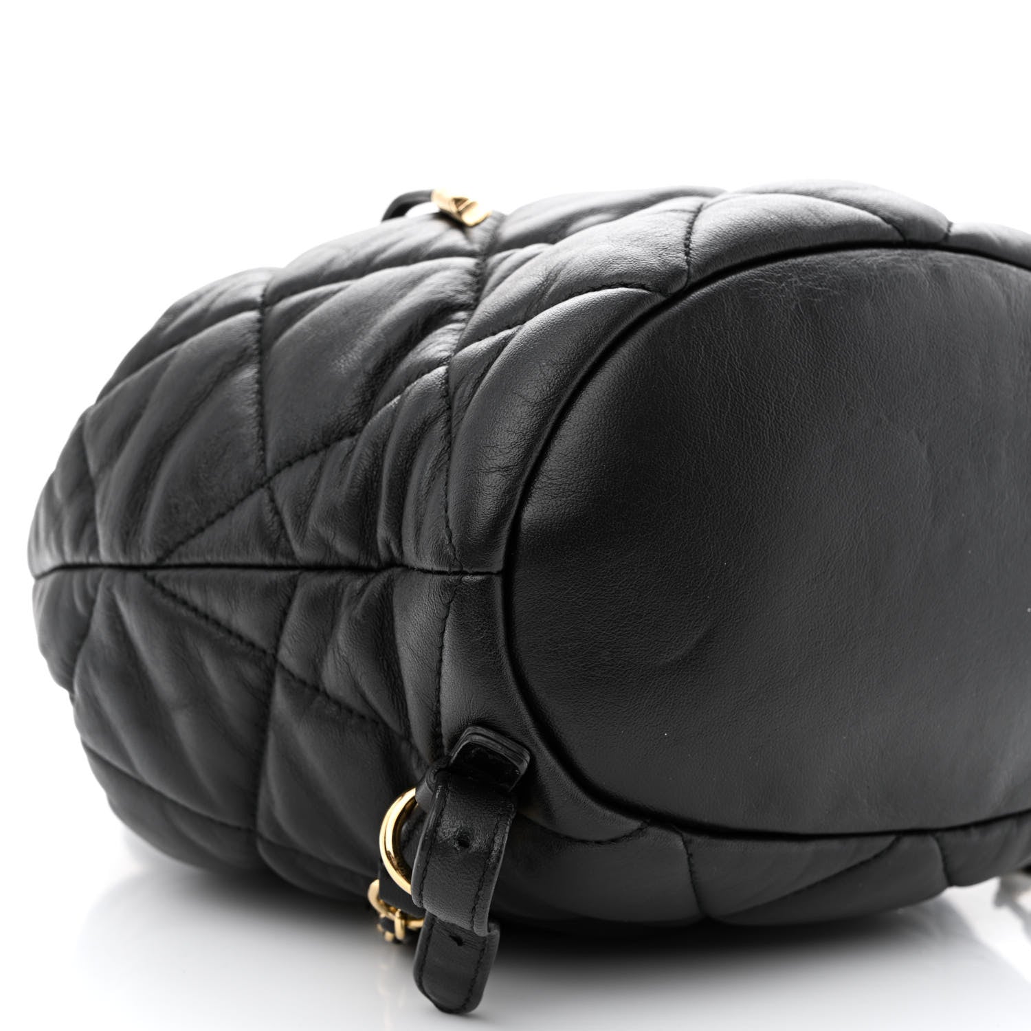 Salvatore Ferragamo Calfskin Quilted Giuliette Backpack Black 9 of 10