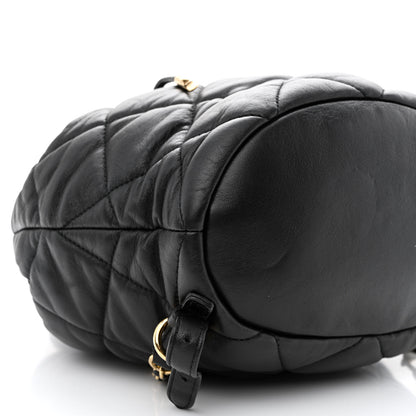 Salvatore Ferragamo Calfskin Quilted Giuliette Backpack Black 9 of 10