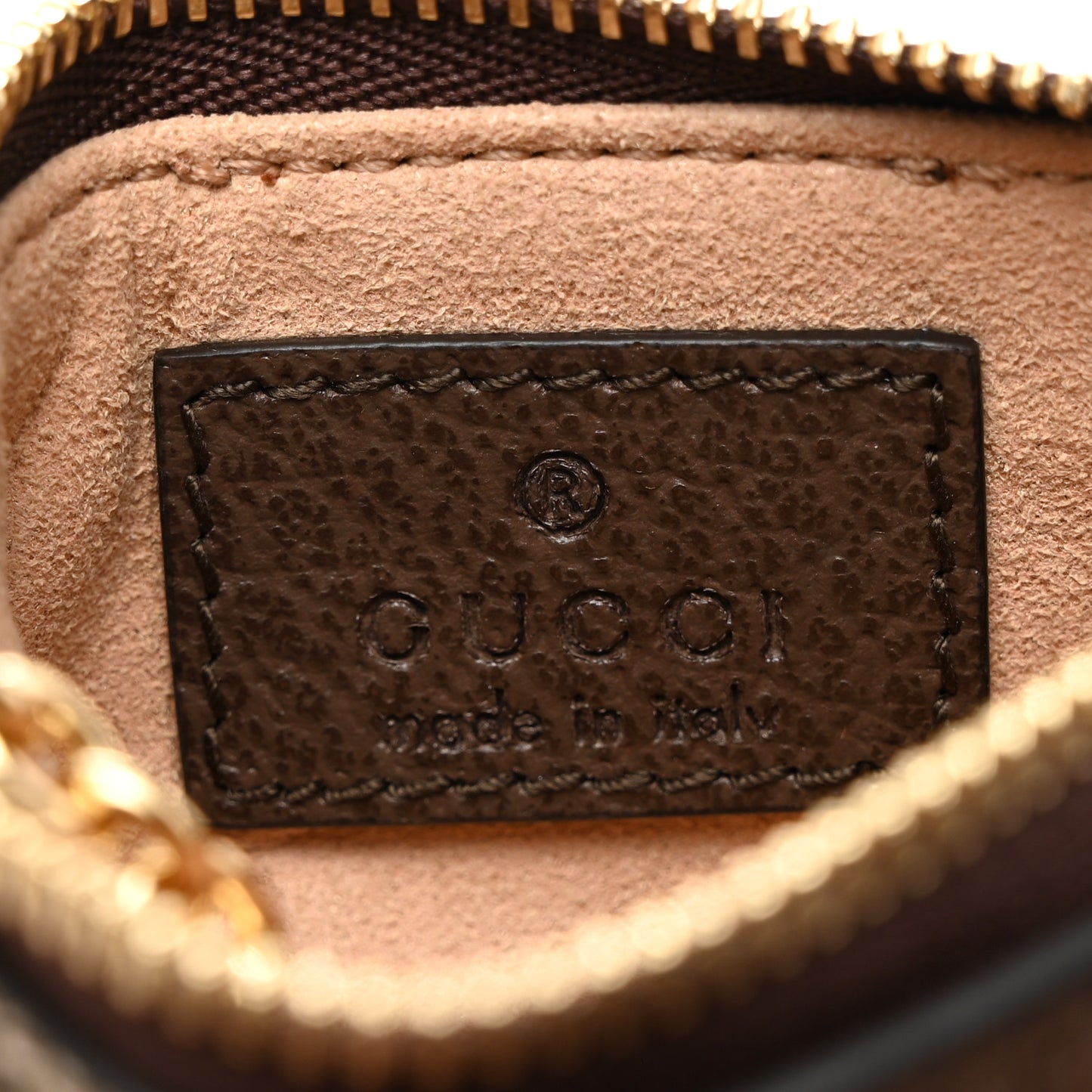 GG Supreme Monogram Web Ophidia Key Case Beige New Acero