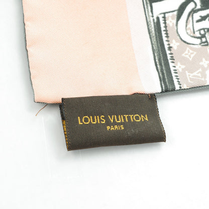 Louis Vuitton Silk Monogram Trunks Bandeau Rose Poudre 3 of 8