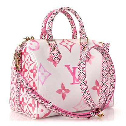 Louis Vuitton Monogram Giant By The Pool 2.0 Speedy Bandouliere 25 Rose 3 of 10