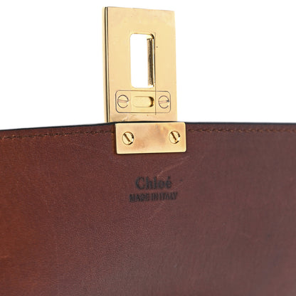 Chloe Snakeskin Drew Shoulder Bag Brown Multicolor 6 of 14