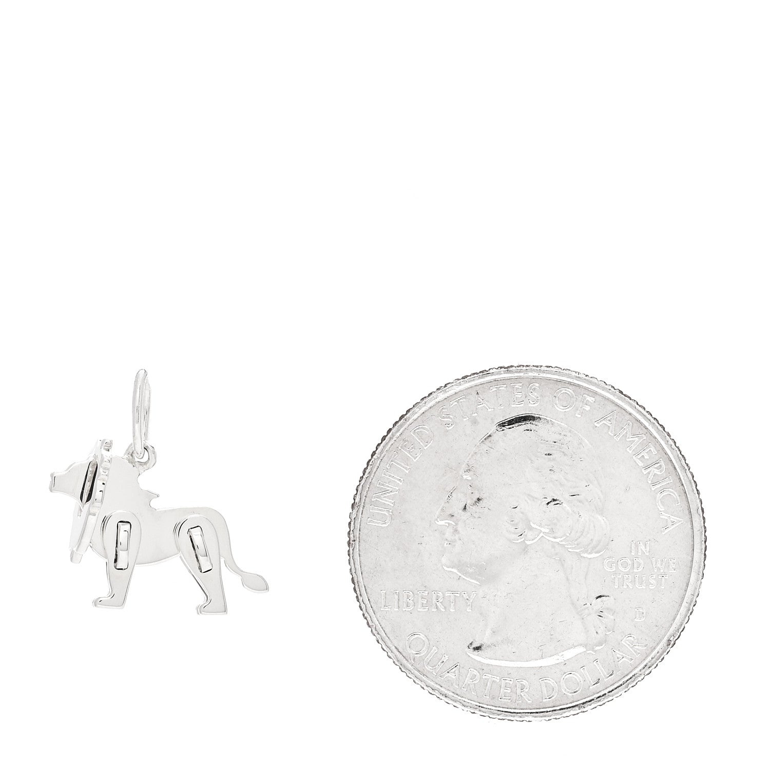 Tiffany Sterling Silver Save The Wild Lion Charm 2 of 7