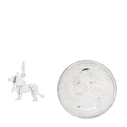 Tiffany Sterling Silver Save The Wild Lion Charm 2 of 7