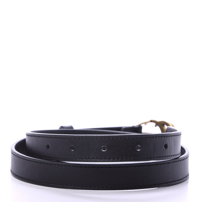 Gucci Calfskin Double G 20mm Belt 70 28 Black 3 of 8
