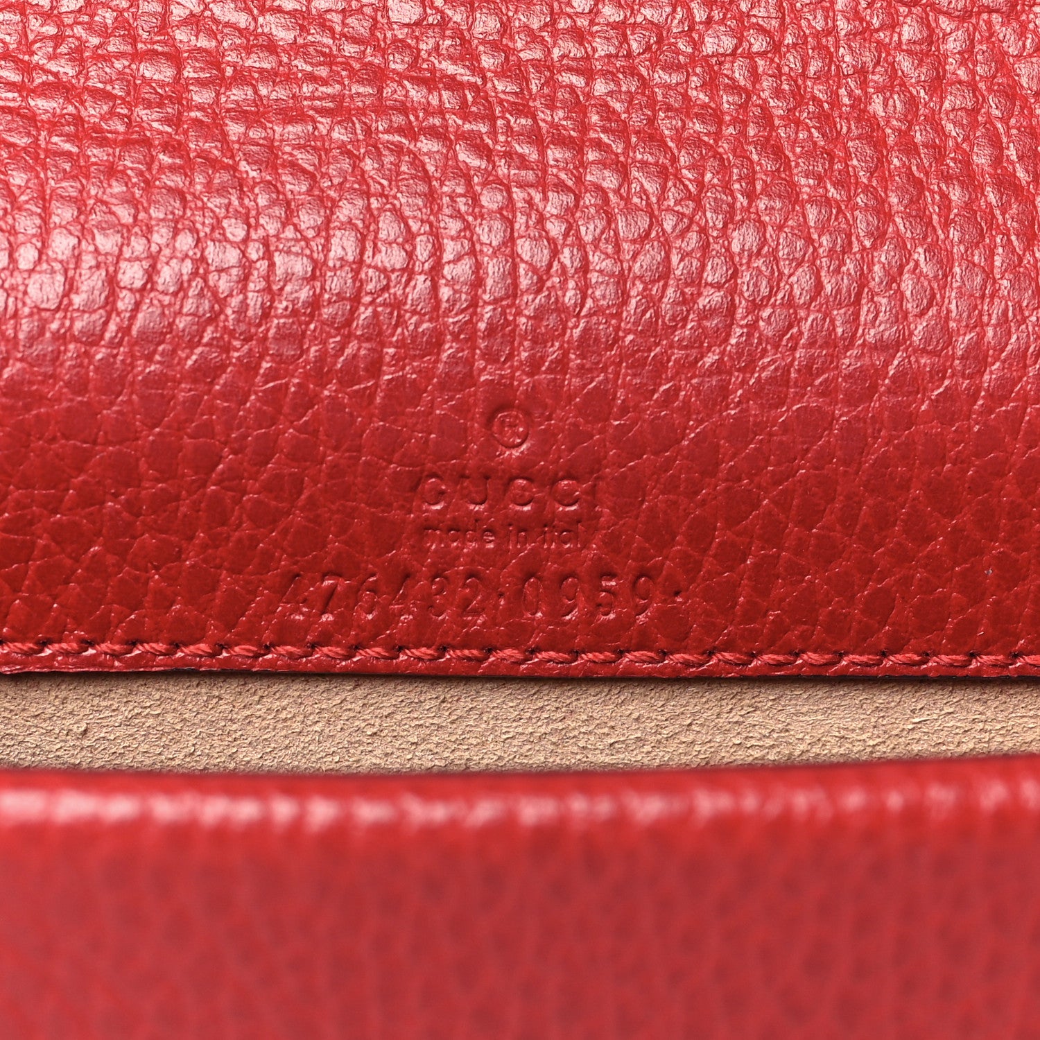 Gucci Calfskin Super Mini Dionysus Shoulder Bag Hibiscus Red 6 of 9