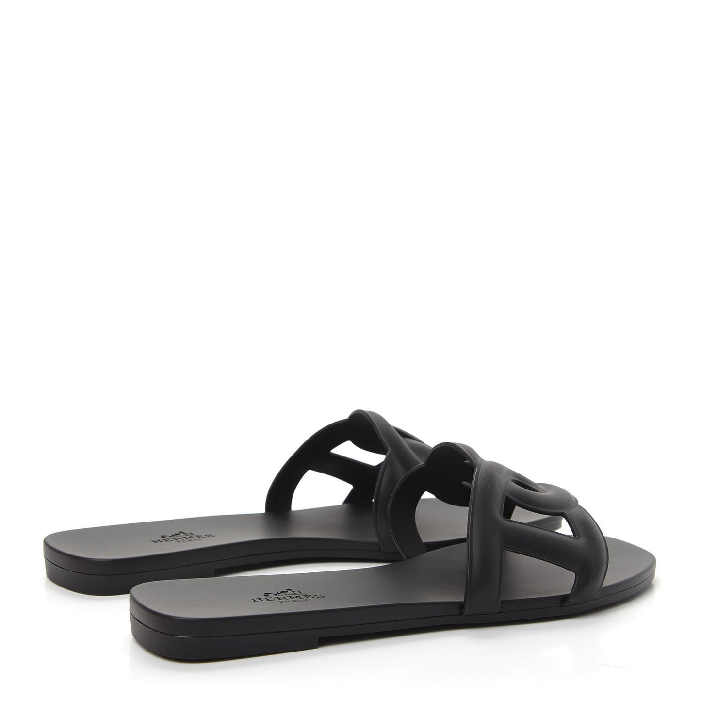 Rubber Aloha Sandals 37 Black