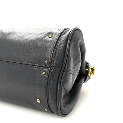 Chloe Grained Buffalo Paddington Black Navy 9 of 9