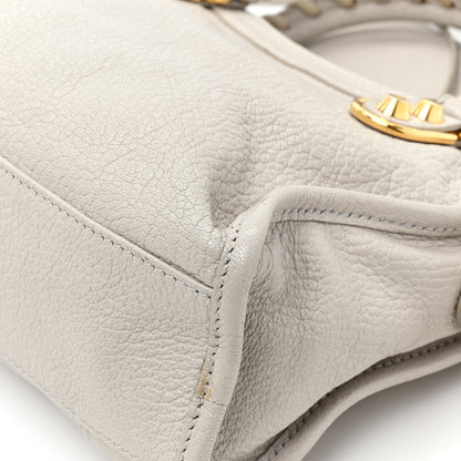 Balenciaga Chevre Gold Metallic Edge Hardware Mini City Gris Perle 14 of 18
