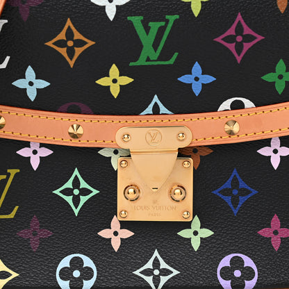 Louis Vuitton Monogram Multicolor Sologne Black 7 of 9
