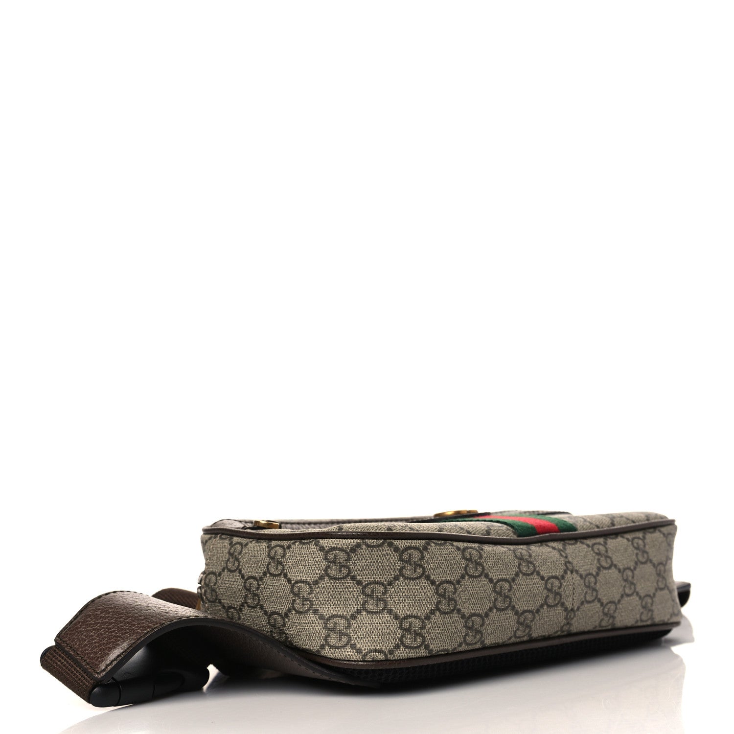 Gucci Soft GG Supreme Monogram Medium Ophidia Belt Bag Dark Brown 4 of 9