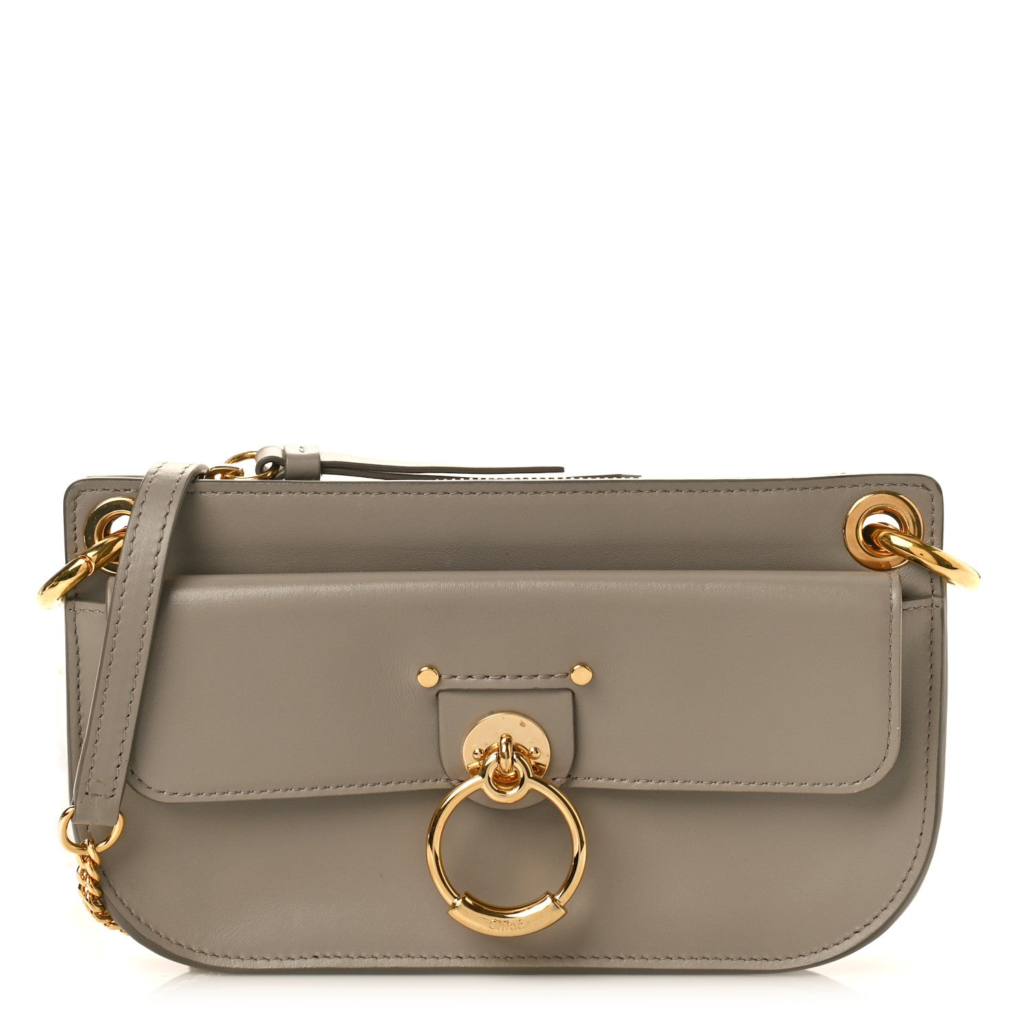 Chloe Calfskin Tess Mini Crossbody Bag Motty Grey 1 of 9