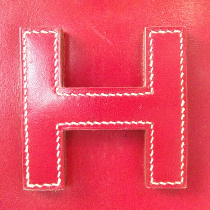 Hermes Box Leather Jige Clutch Rouge 7 of 10