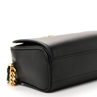Salvatore Ferragamo Calfskin Trifolio Camera Crossbody Bag Black 8 of 9