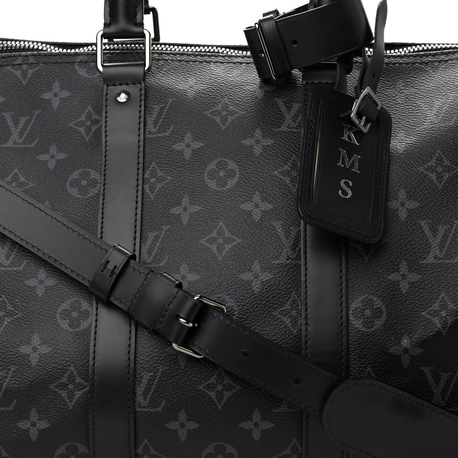 Louis Vuitton Monogram Eclipse Keepall Bandouliere 45 8 of 16