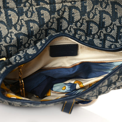 Christian Dior Monogram Saddle Bag Blue 5 of 10