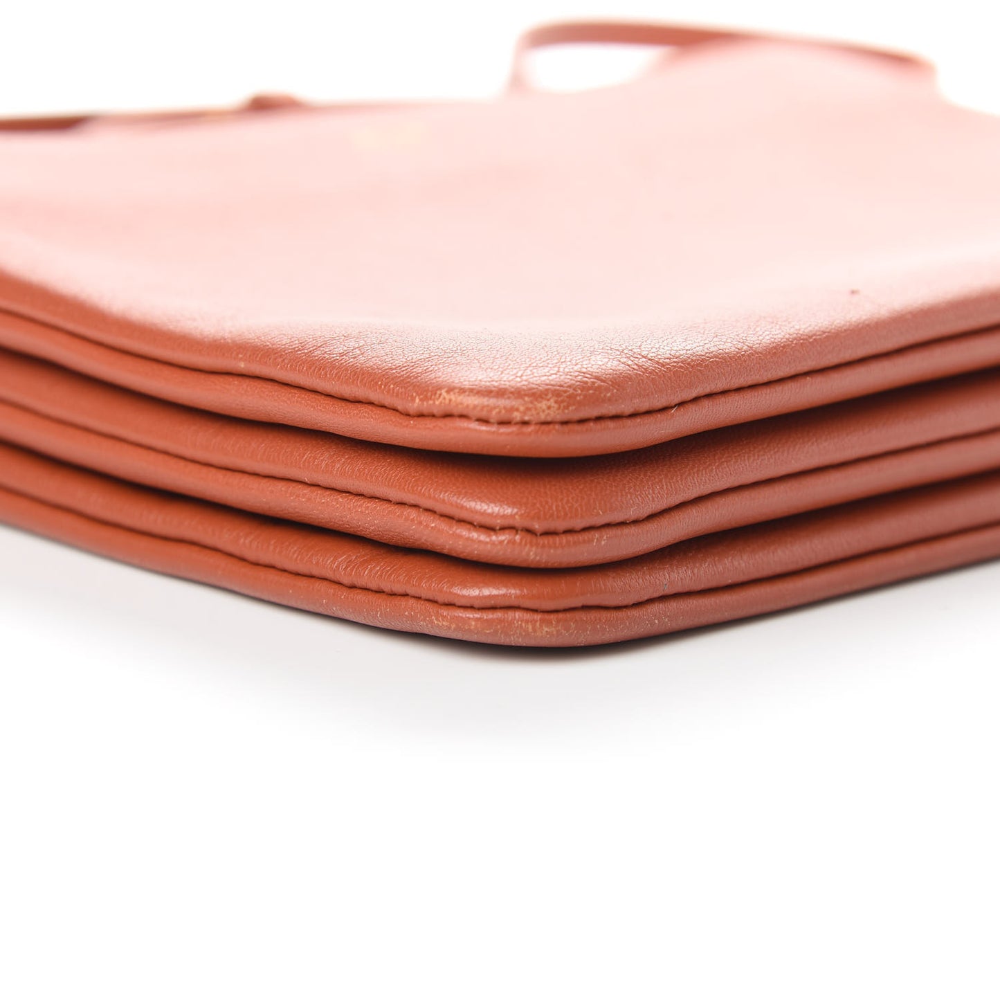 Lambskin Small Trio Crossbody Bag Tan