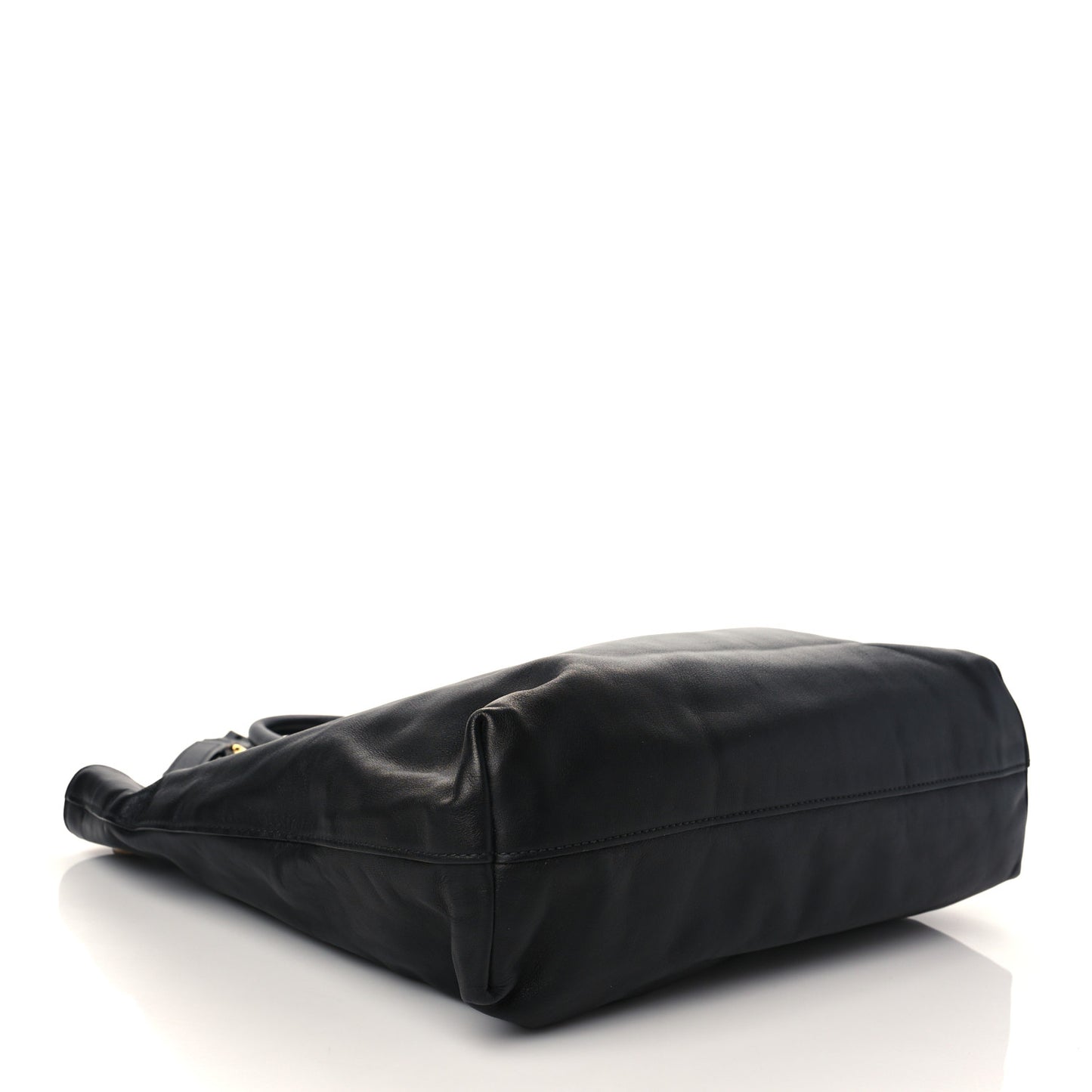 Soft Calf Shopping Tote Black