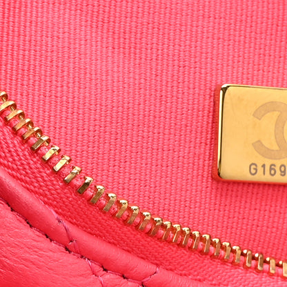 Chanel Lambskin Quilted Small Hobo Bag Pink 7 of 10
